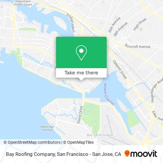 Bay Roofing Company map