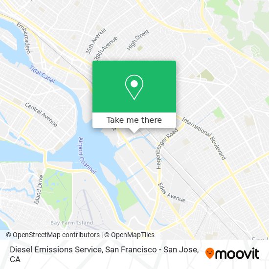 Diesel Emissions Service map