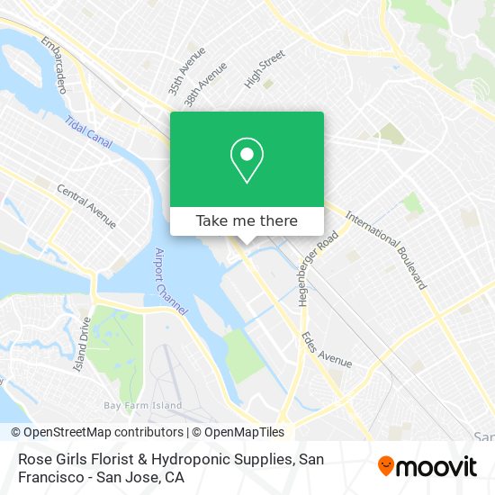 Mapa de Rose Girls Florist & Hydroponic Supplies