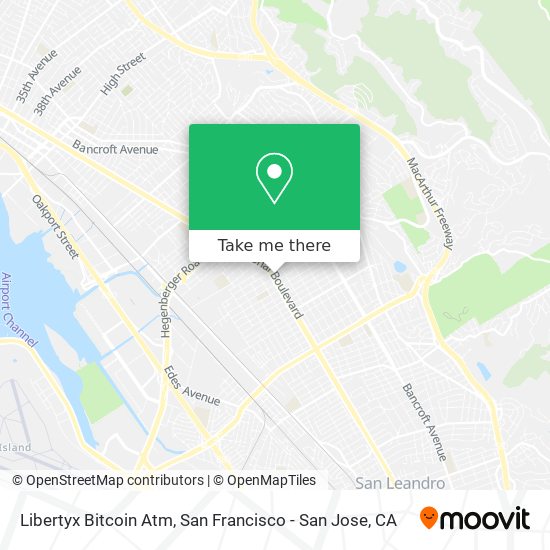 Mapa de Libertyx Bitcoin Atm