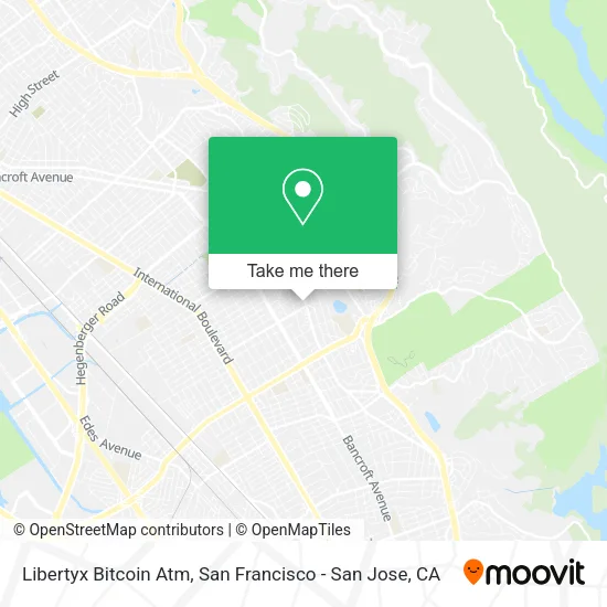 Mapa de Libertyx Bitcoin Atm