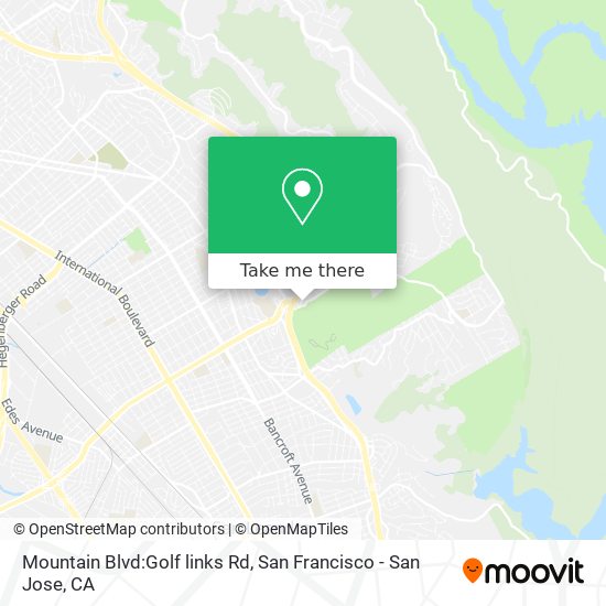 Mapa de Mountain Blvd:Golf links Rd