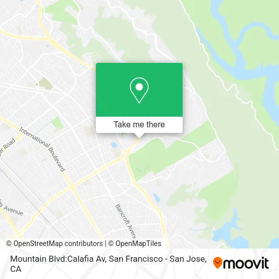 Mountain Blvd:Calafia Av map