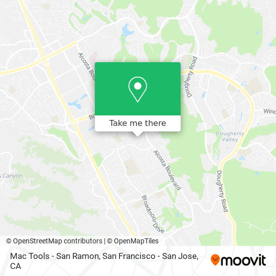 Mapa de Mac Tools - San Ramon