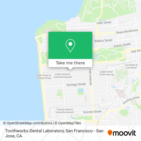 Mapa de Toothworks Dental Laboratory