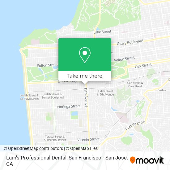 Lam's Professional Dental map