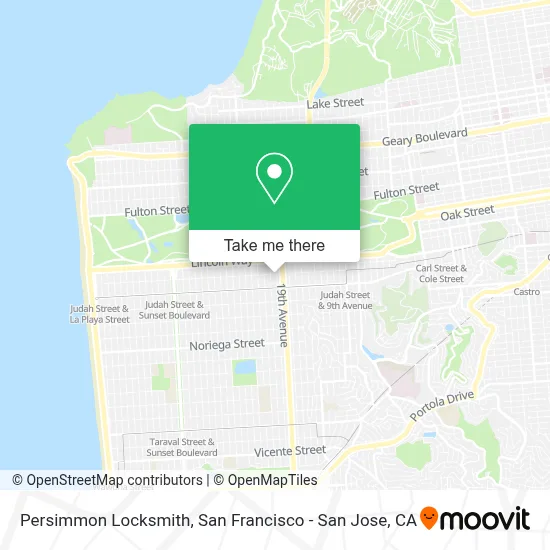 Persimmon Locksmith map