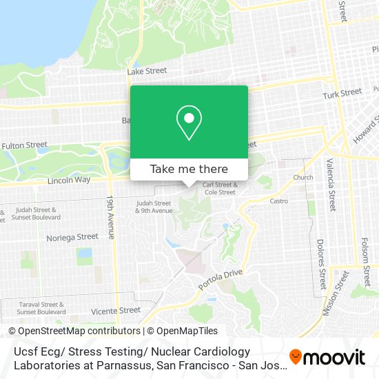 Ucsf Ecg/ Stress Testing/ Nuclear Cardiology Laboratories at Parnassus map