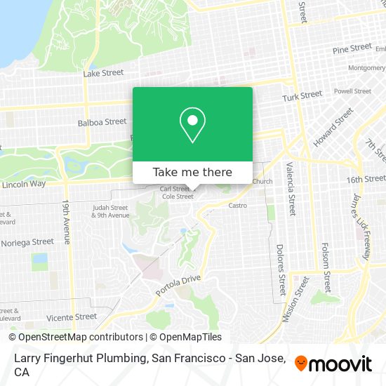 Mapa de Larry Fingerhut Plumbing