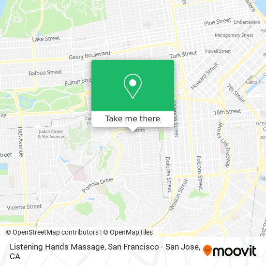 Mapa de Listening Hands Massage
