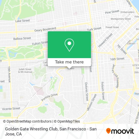 Golden Gate Wrestling Club map
