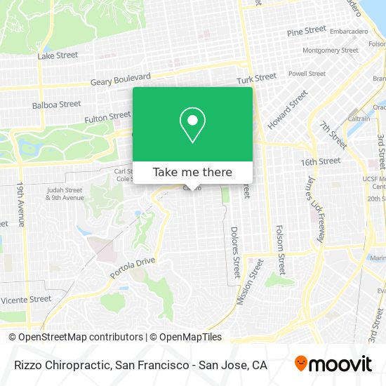 Rizzo Chiropractic map