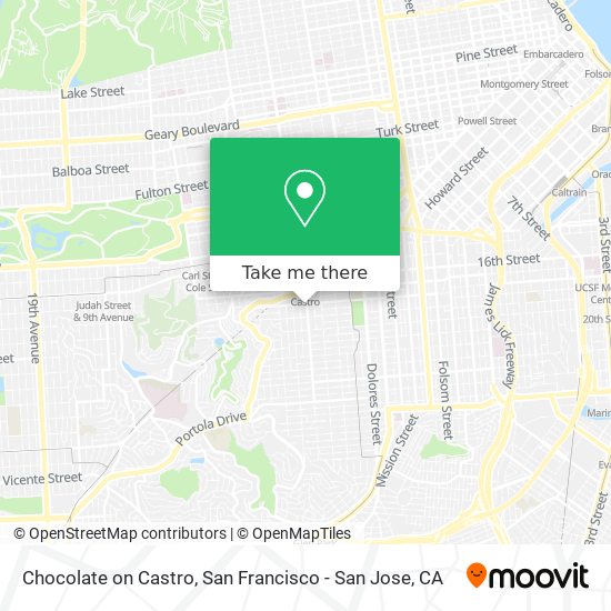 Chocolate on Castro map