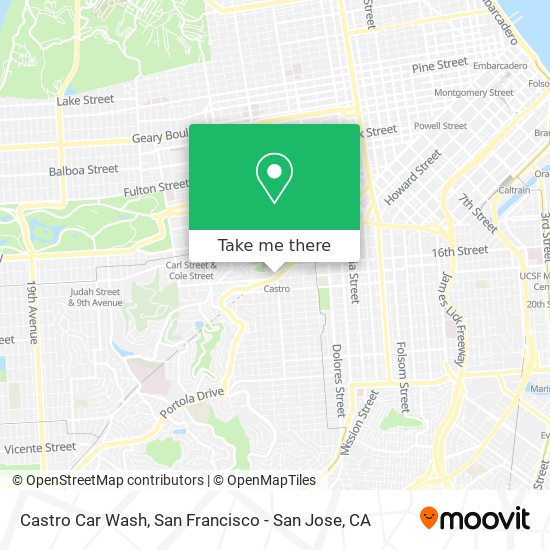 Castro Car Wash map