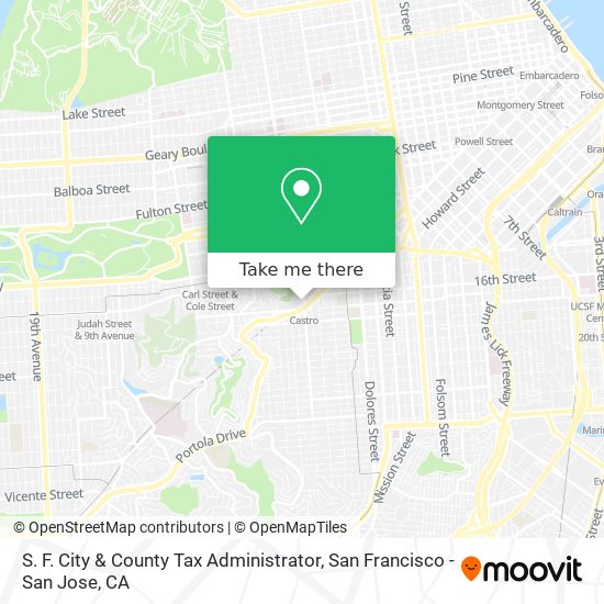 S. F. City & County Tax Administrator map