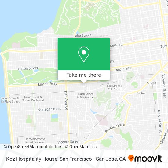 Koz Hospitality House map