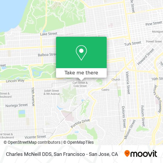 Charles McNeill DDS map