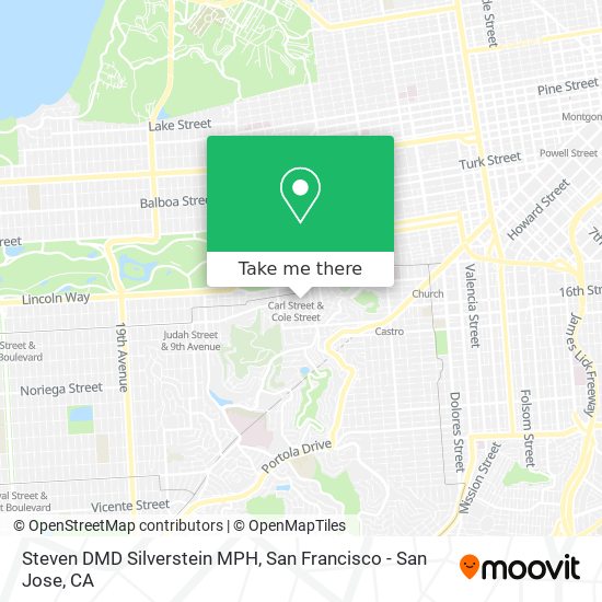 Steven DMD Silverstein MPH map