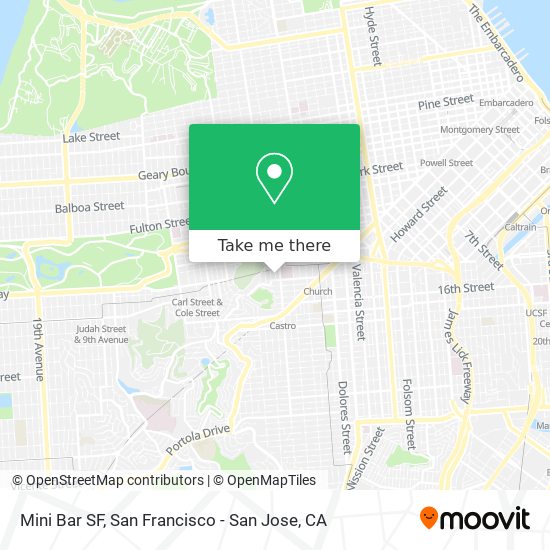 Mini Bar SF map
