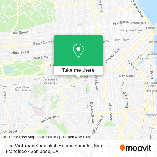 Mapa de The Victorian Specialist, Bonnie Spindler