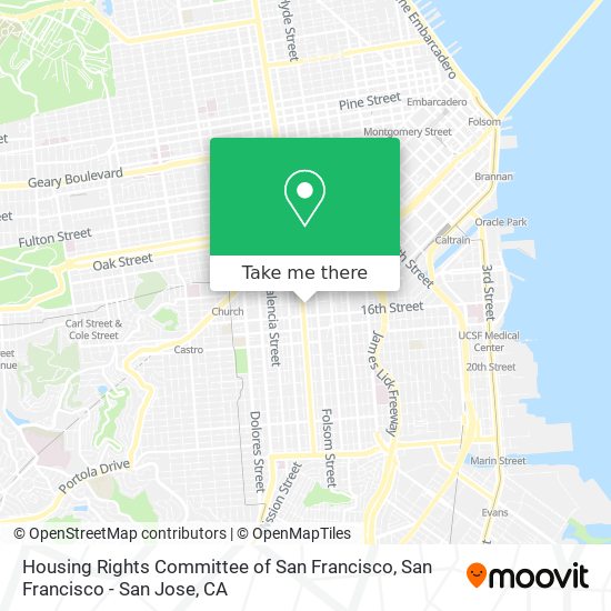 Housing Rights Committee of San Francisco map