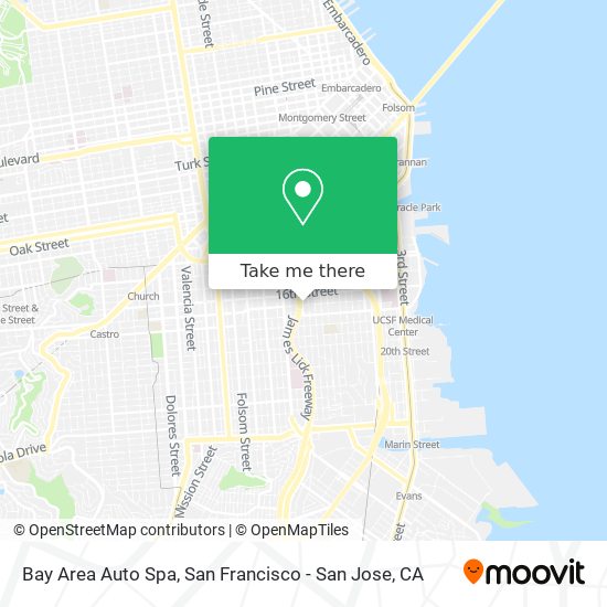 Mapa de Bay Area Auto Spa