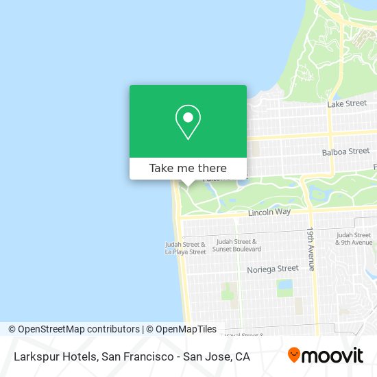 Larkspur Hotels map