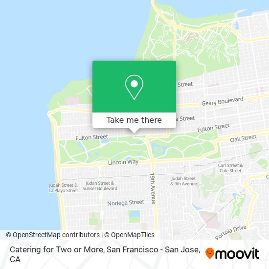 Catering for Two or More map