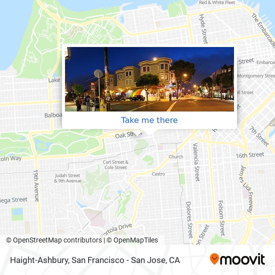 Haight-Ashbury map