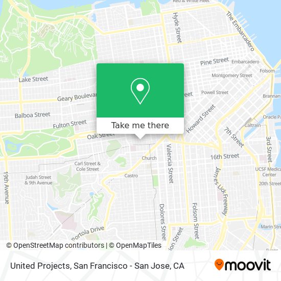 United Projects map