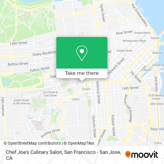 Chef Joe's Culinary Salon map