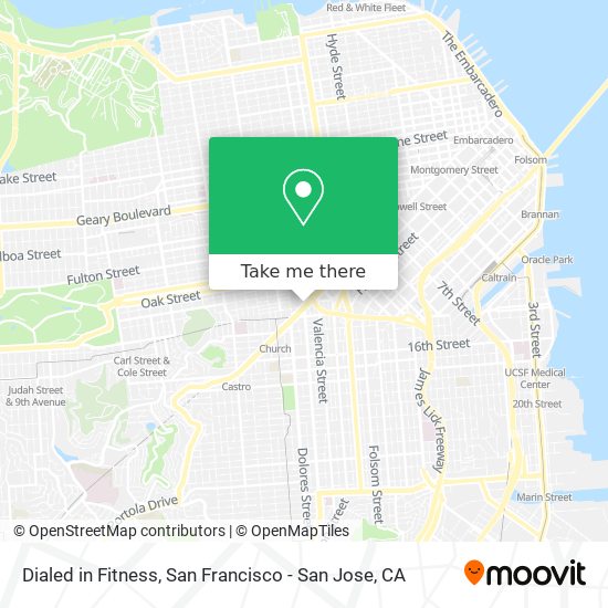 Mapa de Dialed in Fitness