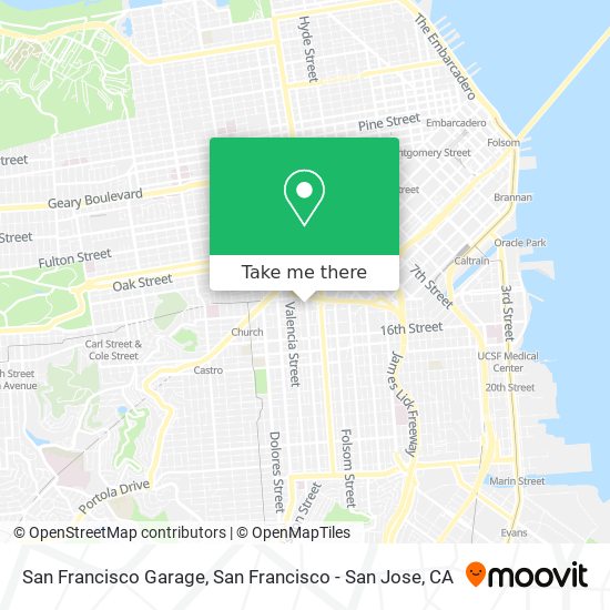 San Francisco Garage map