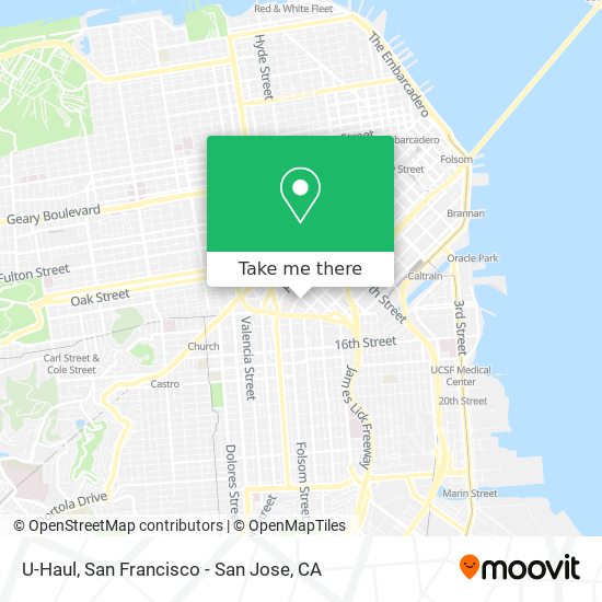 U-Haul map