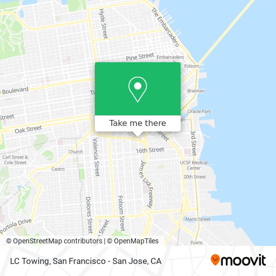 LC Towing map