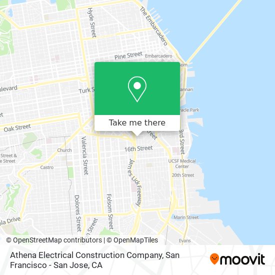 Mapa de Athena Electrical Construction Company