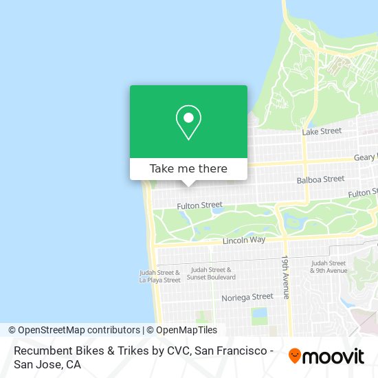 Recumbent Bikes & Trikes by CVC map