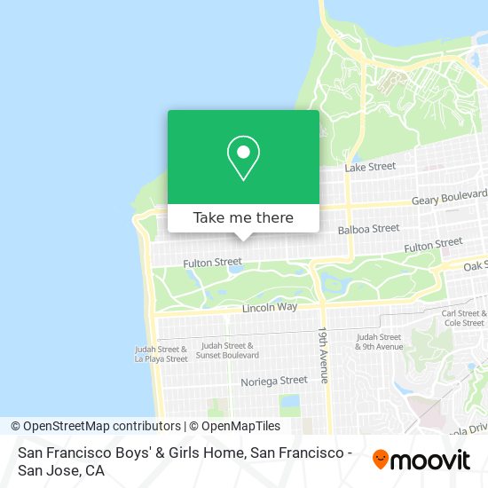 San Francisco Boys' & Girls Home map