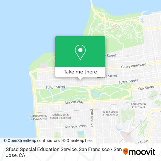 Mapa de Sfusd Special Education Service