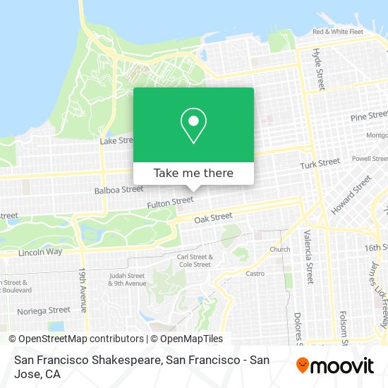 Mapa de San Francisco Shakespeare