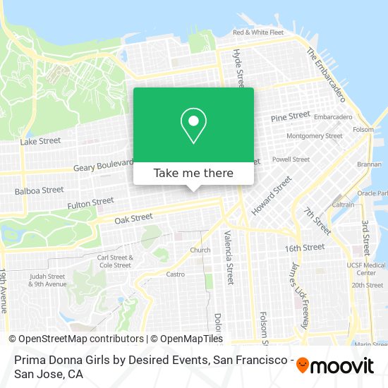 Prima Donna Girls by Desired Events map