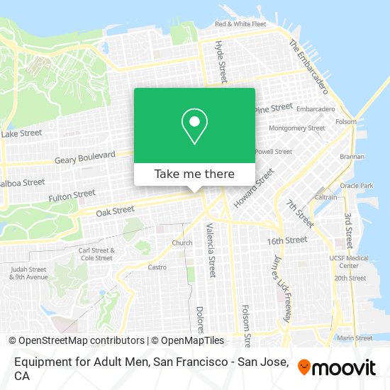 Equipment for Adult Men map