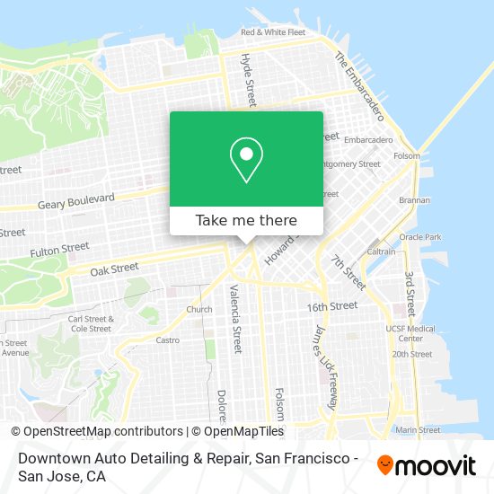 Downtown Auto Detailing & Repair map