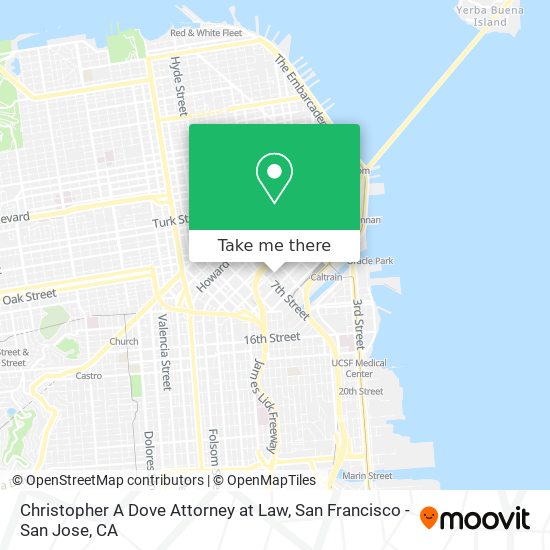 Christopher A Dove Attorney at Law map