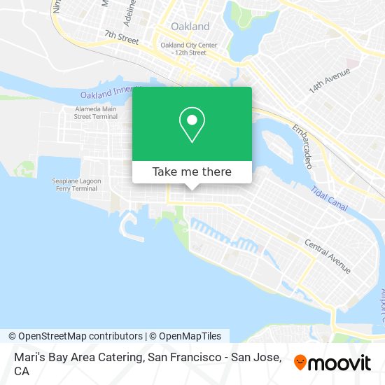 Mari's Bay Area Catering map