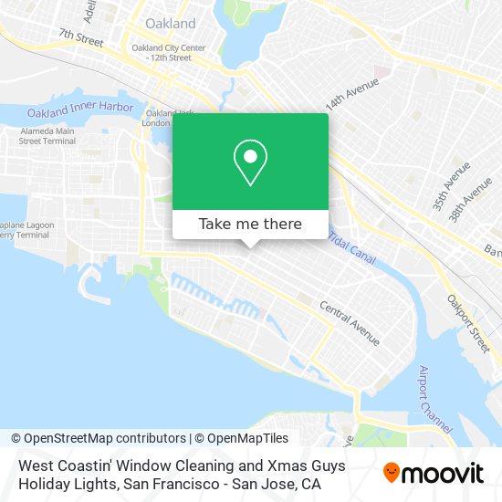 West Coastin' Window Cleaning and Xmas Guys Holiday Lights map