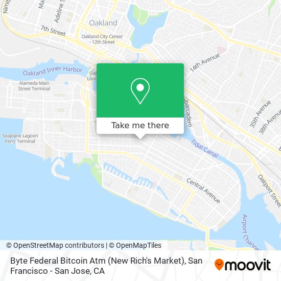 Mapa de Byte Federal Bitcoin Atm (New Rich's Market)