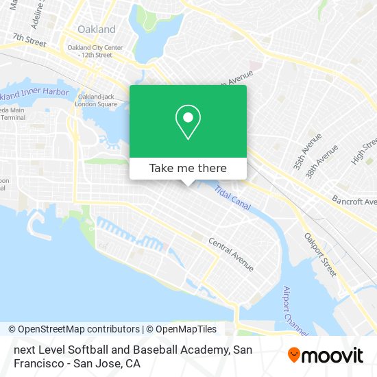 next Level Softball and Baseball Academy map