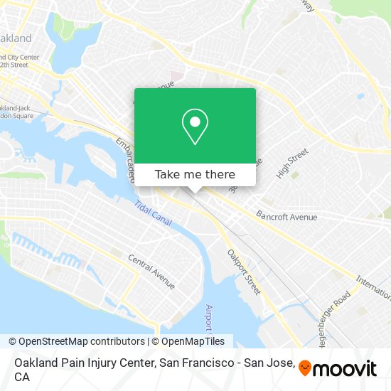 Oakland Pain Injury Center map