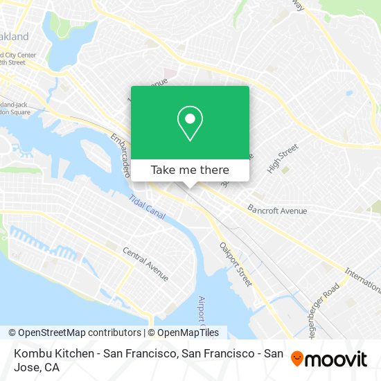 Mapa de Kombu Kitchen - San Francisco